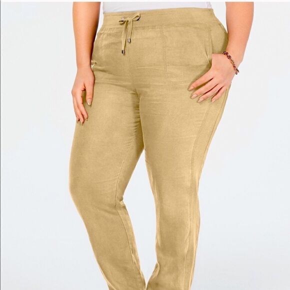 Tommy Hilfiger Plus Size Women’s Linen Pants 14W - Picture 6 of 6